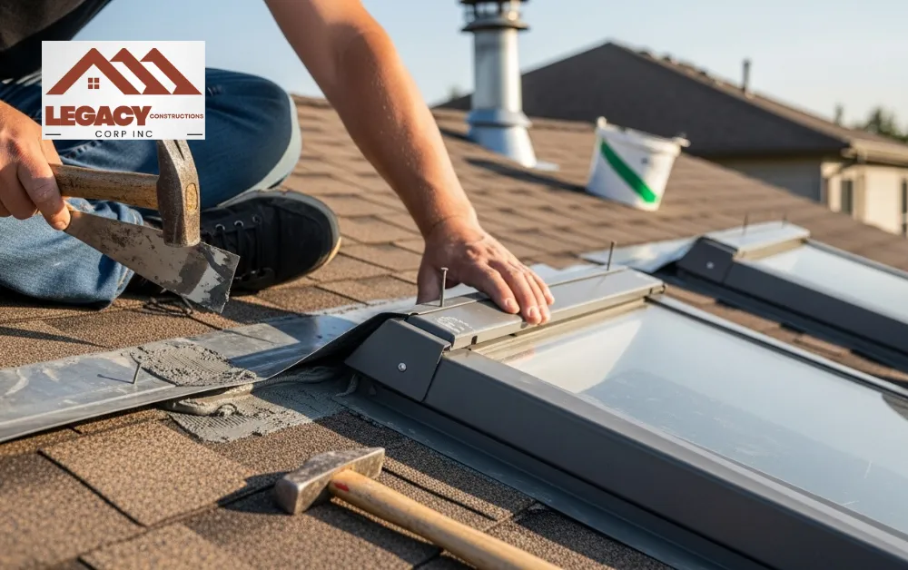 Seal Cracks in Flashing or Roof Penetrations