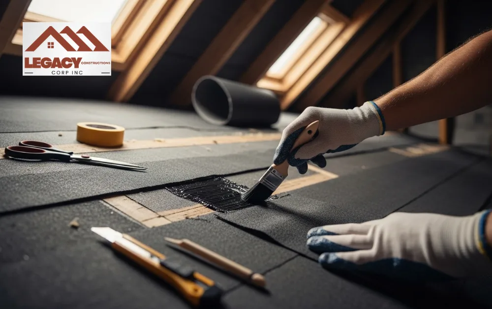 How to Repair Roof Felt from Inside